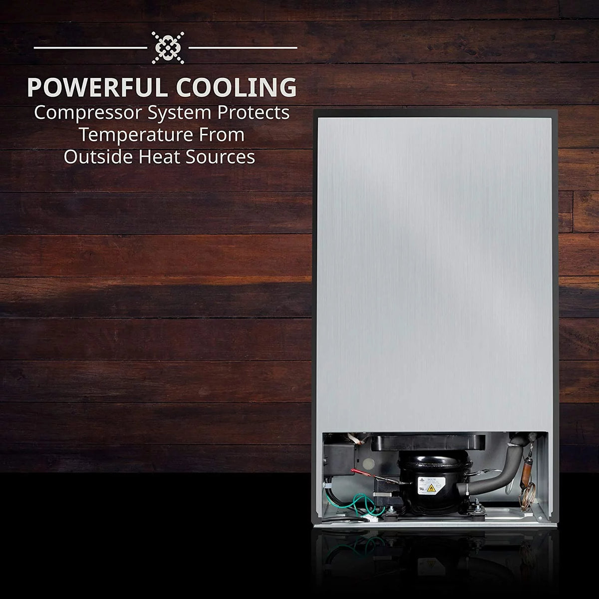 18 Bottle Compressor Cooler Refrigerator Black V146
