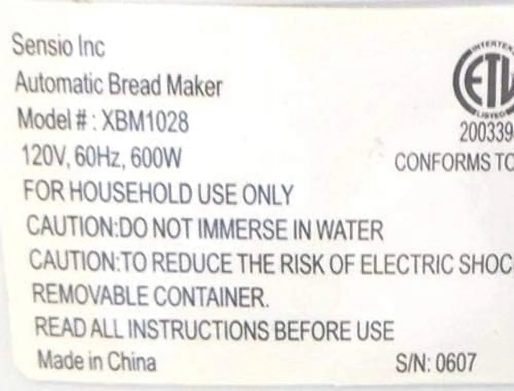 Bread Maker B255612