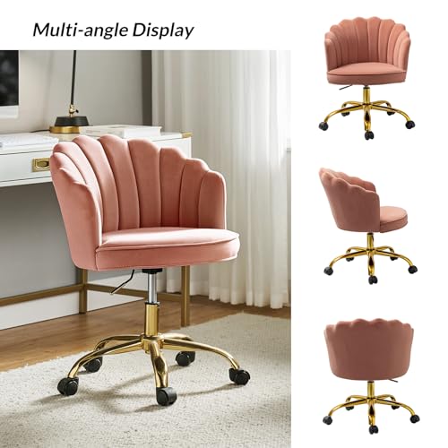 Teal Velvet Upholstered Desk Chair D964972