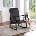 Dark Brown PU Rocking Chair R38674