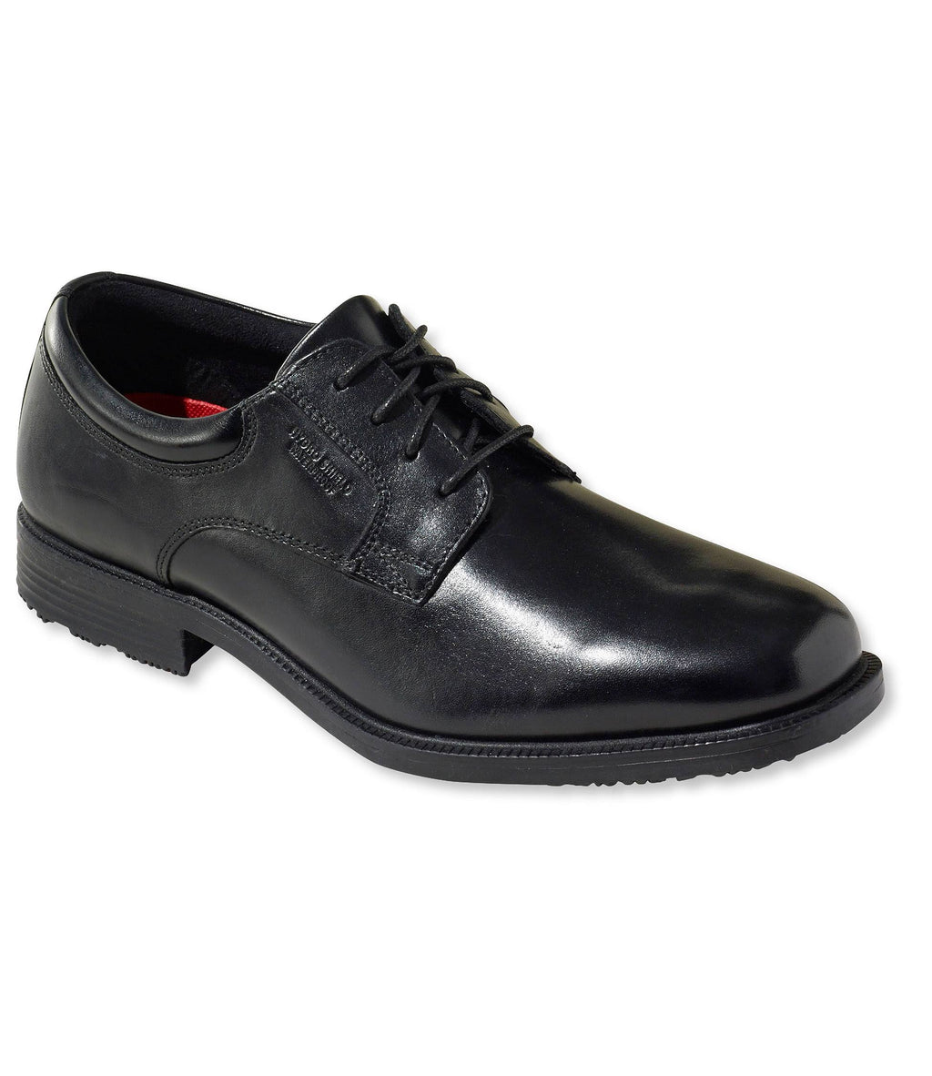 Black Plain Toe Derby Shoes Z248