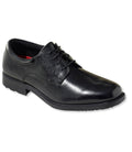 Black Plain Toe Derby Shoes Z248