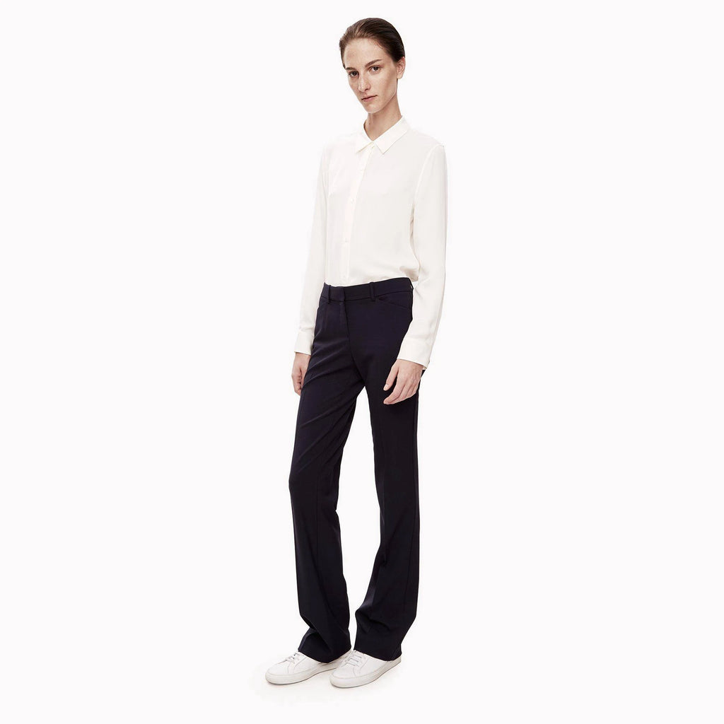 Stretch Wool Relaxed Straight Pant Q168610