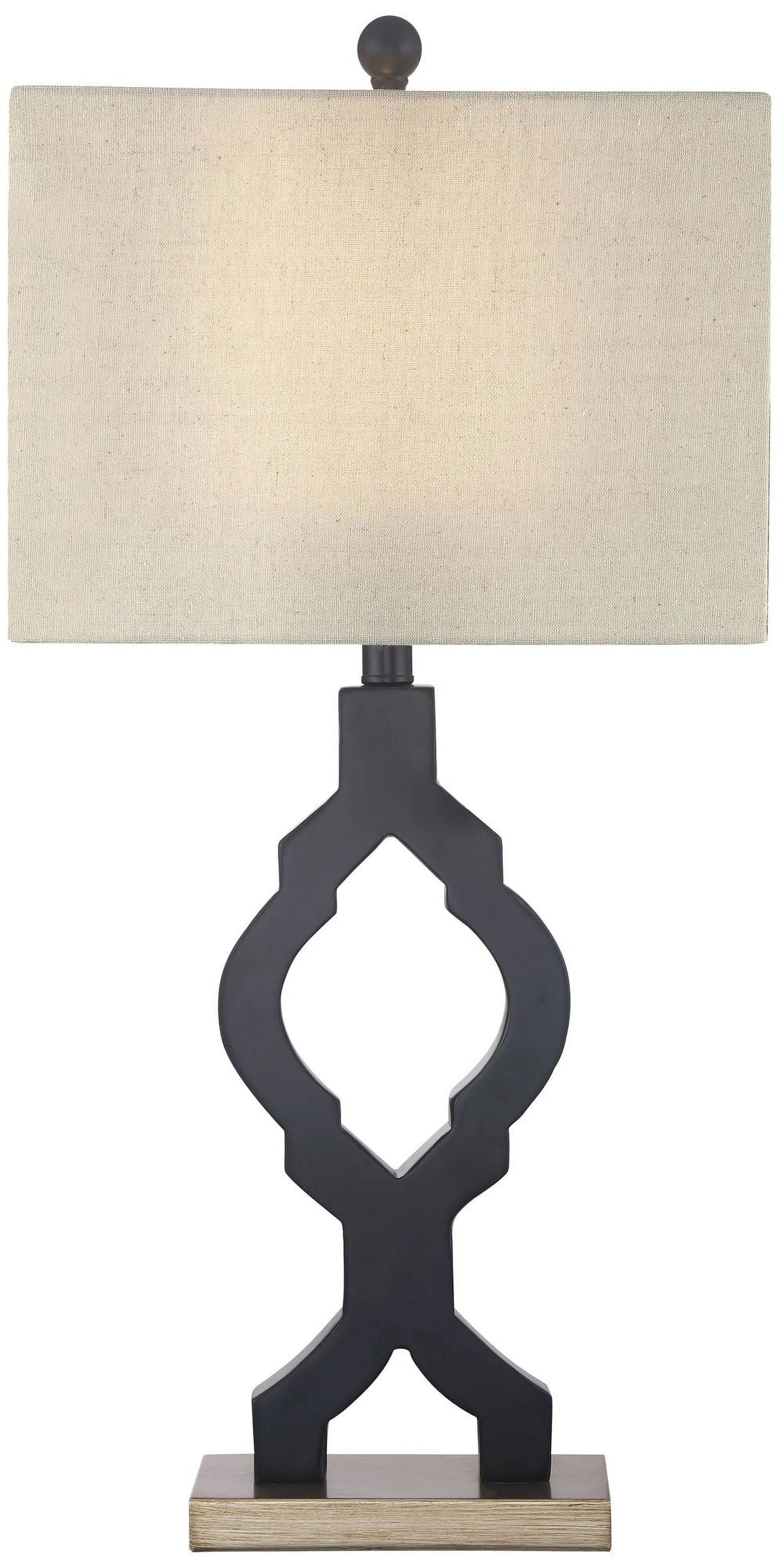 Set of 2 Black Table Lamps A6677