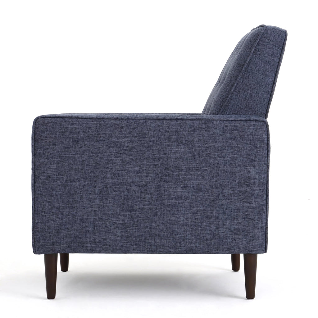 Dark Blue Tufted Recliners Set of 2 K73946