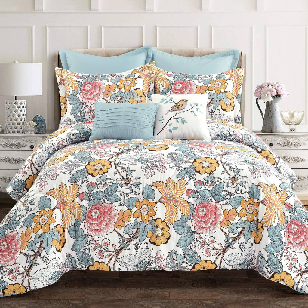 Blue & Yellow Comforter Set Full/Queen Y449713