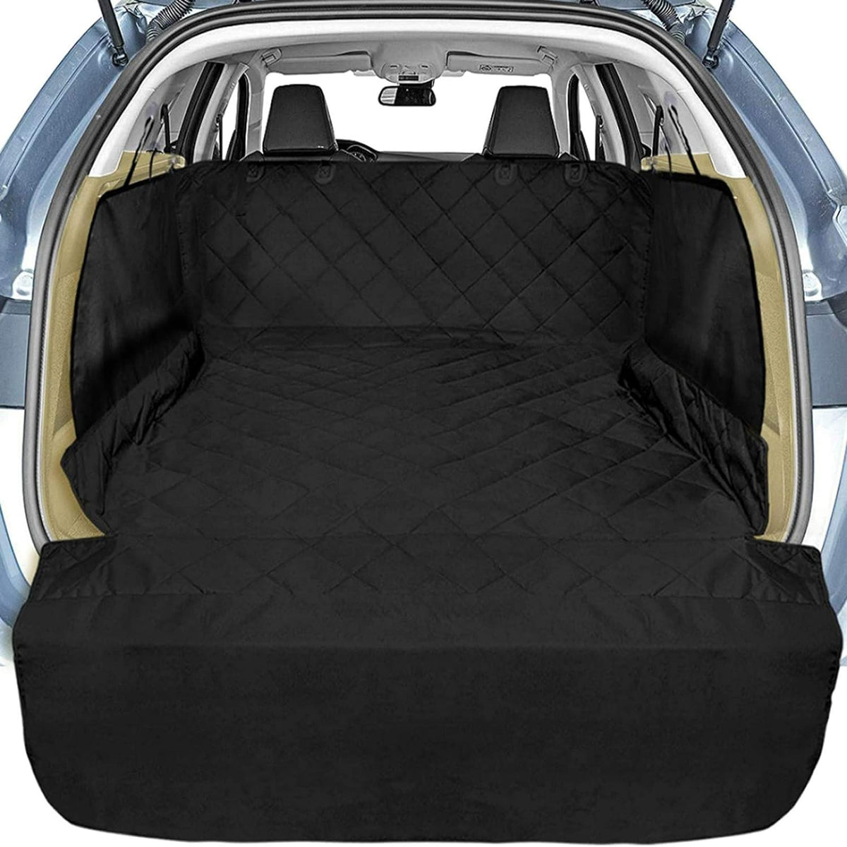 Black Waterproof Pet Cargo Cover with Bumper Flap, Pack of 2 M911705