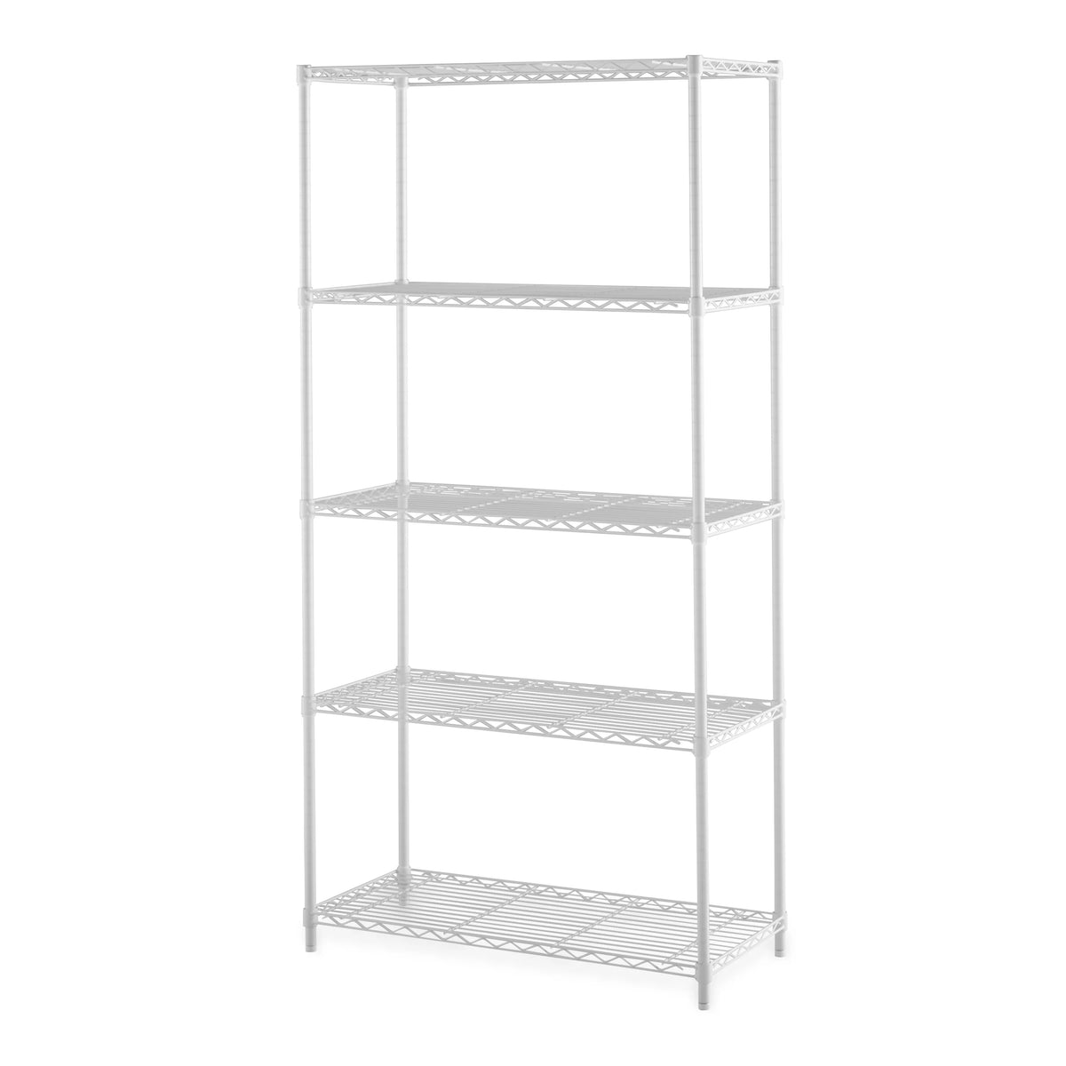 Black Wire 5-Tier 72 H x 36 W x 16 D 1750lb Capacity C717