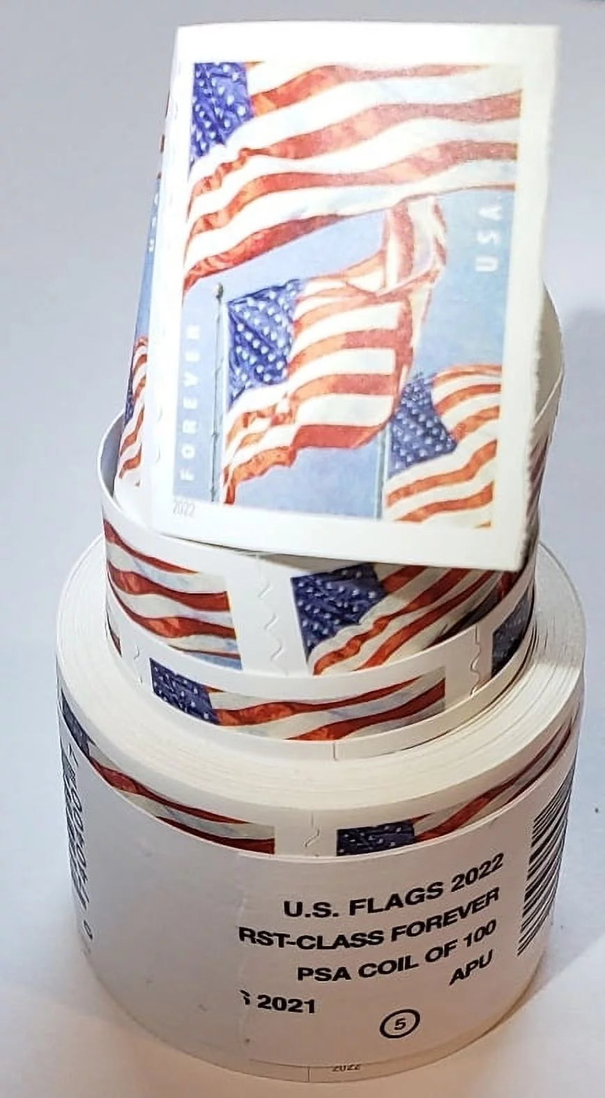 U.S Flag Roll of 100 Forever Stamps D285162