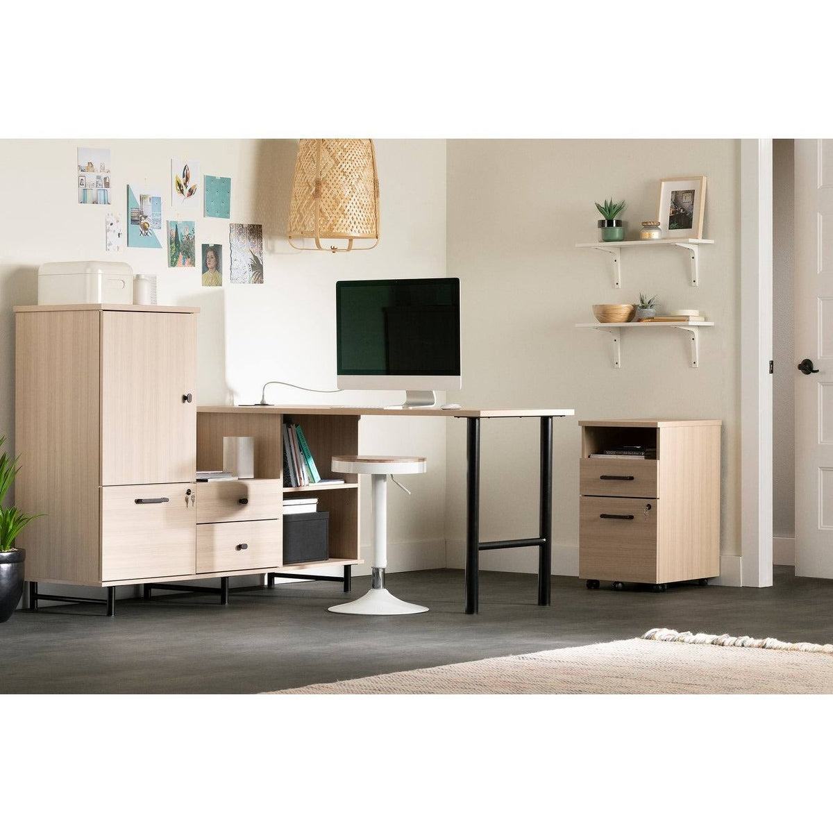 2-Drawer Mobile File Cabinet I639