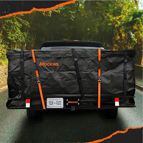 70"x30"x6" Folding Trailer Hitch Cargo Carrier Set with 40 Cu Ft Waterproof Storage Bag K958315
