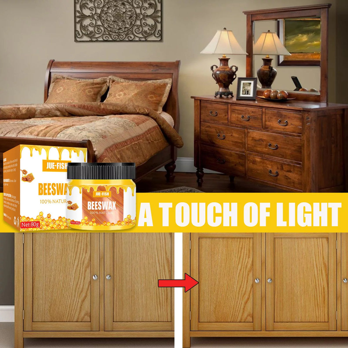 Wood Care Wax Beeswax Furniture Polishing J834280