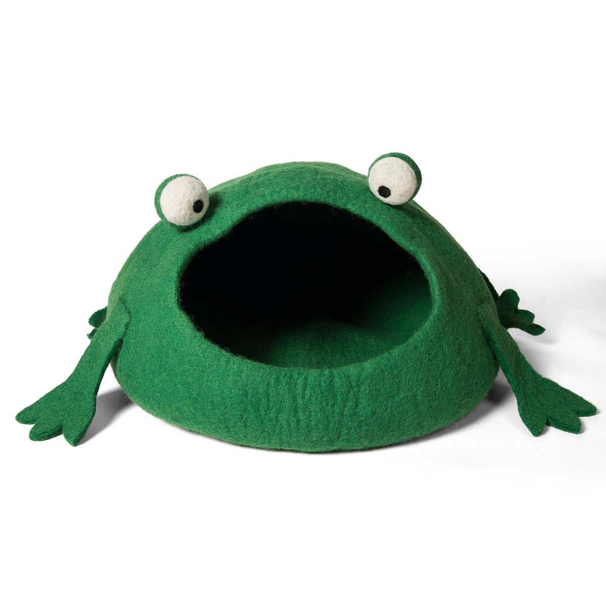 Green Wool Cat Cave Bed J787