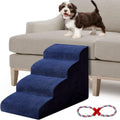 Navy Blue 4 Tiers Foam Dog Stairs H83224