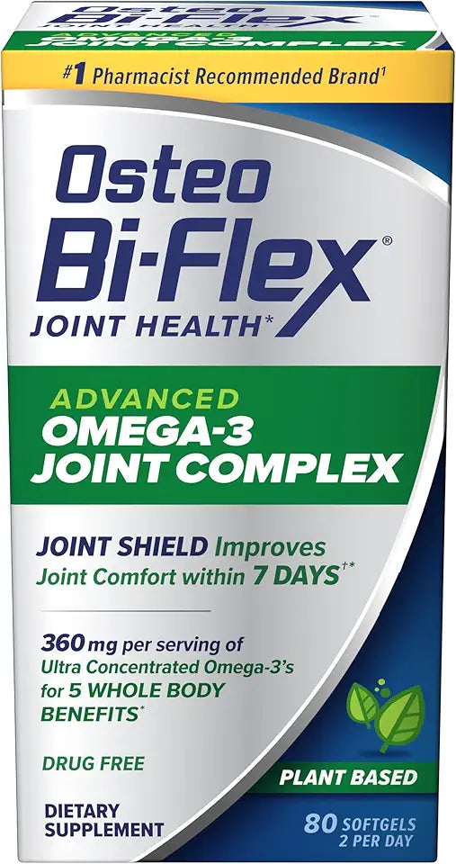 Omega-3 Joint Support Supplement 80 Count Softgels M679