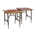 Acacia Wood Patio Side Tables I39595