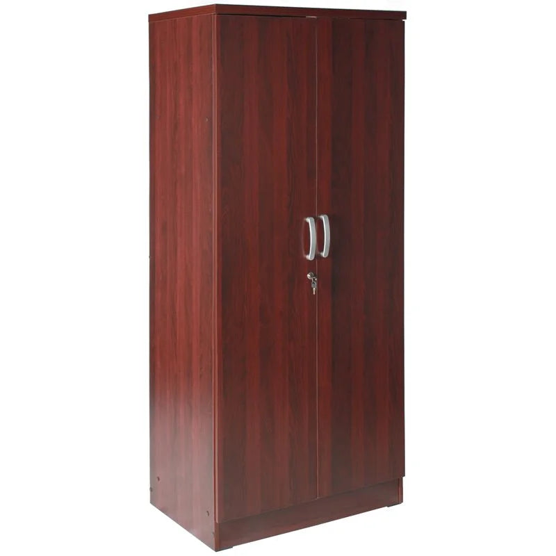 Queen Bed and Armoire Wardrobe Cabinet Set M226419