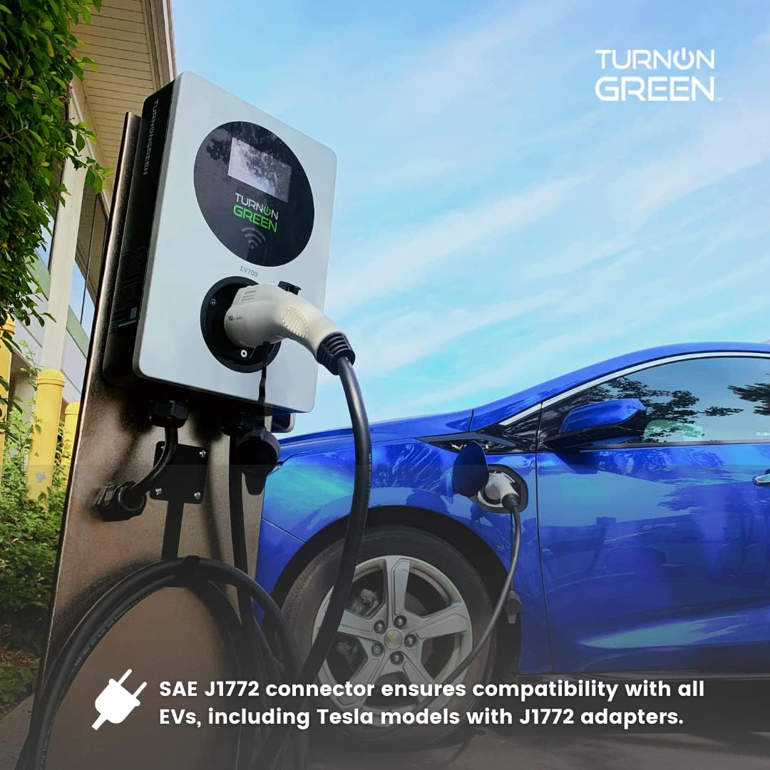 Level 2 Smart Electric Vehicle Charger with LCD Touchscreen N8770