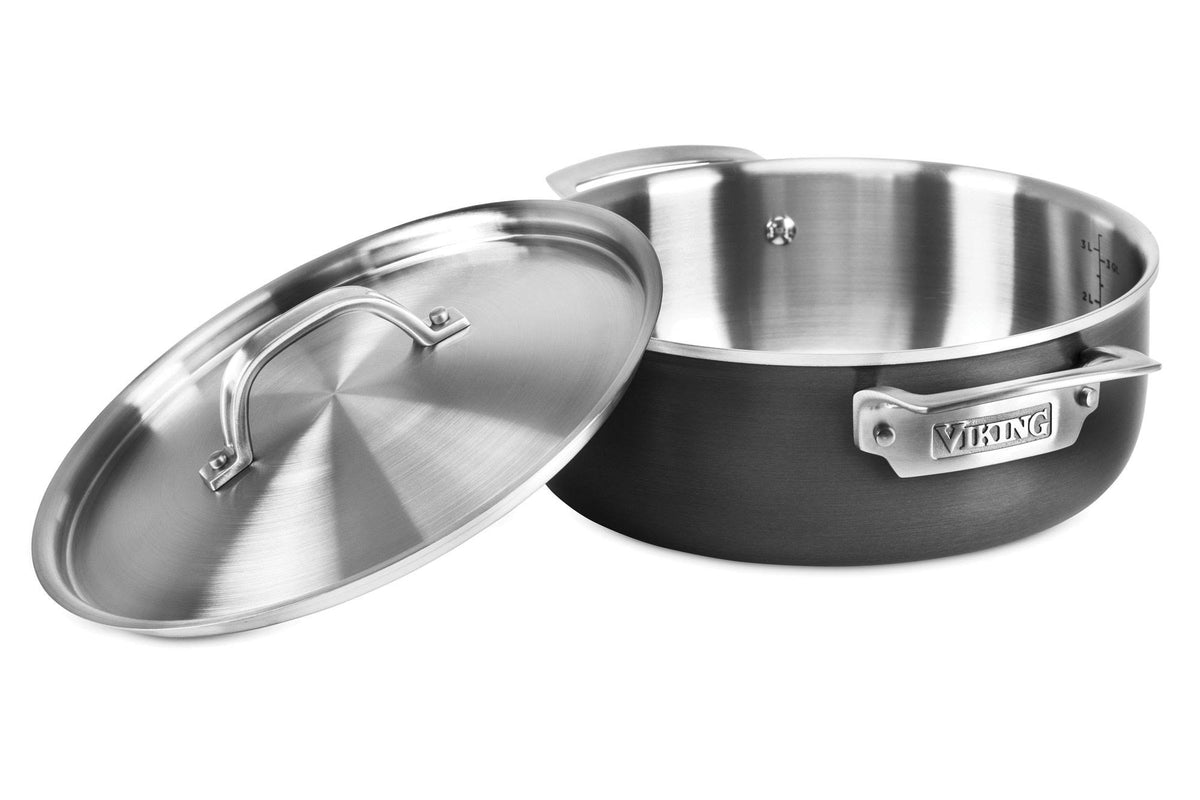Hard Stainless 4 qt. Everyday Pan A5689