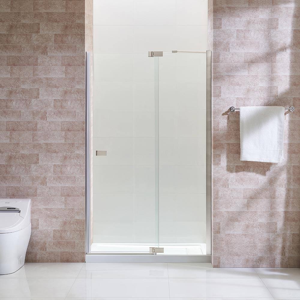 Satin Nickel Frameless Shower Door V362243