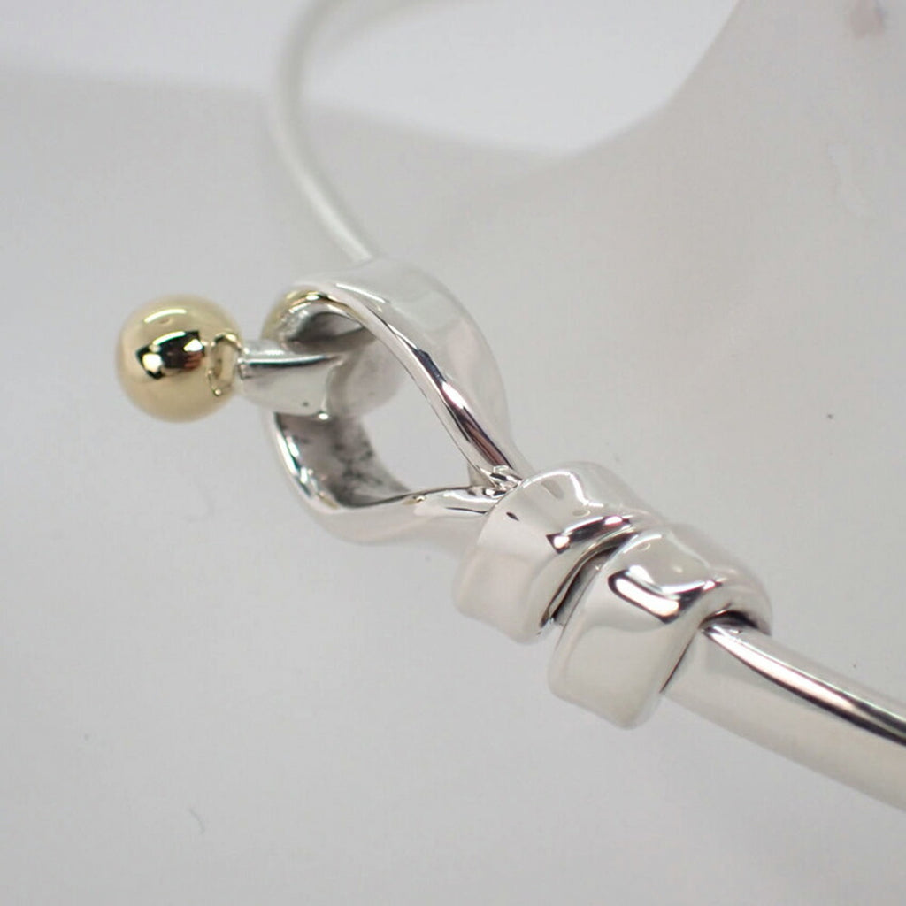 Tiffany 925 750 combination hook & eye bangle E728791
