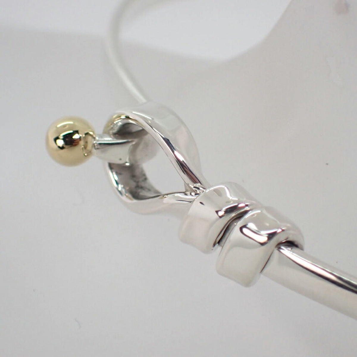 Tiffany 925 750 combination hook & eye bangle E728791
