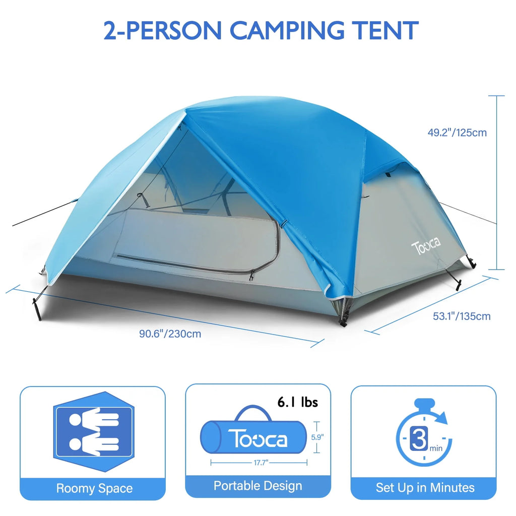 2 Person Waterproof Lightweight Camping Tent X381469