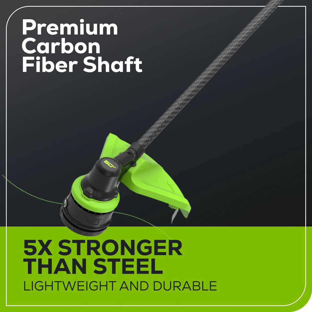 60V 16 Carbon Fiber Shaft String Trimmer with 2.5 Ah Battery & Charger P10733