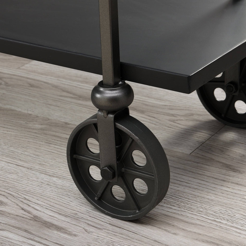 Black Industrial Farmhouse Bar Cart W376