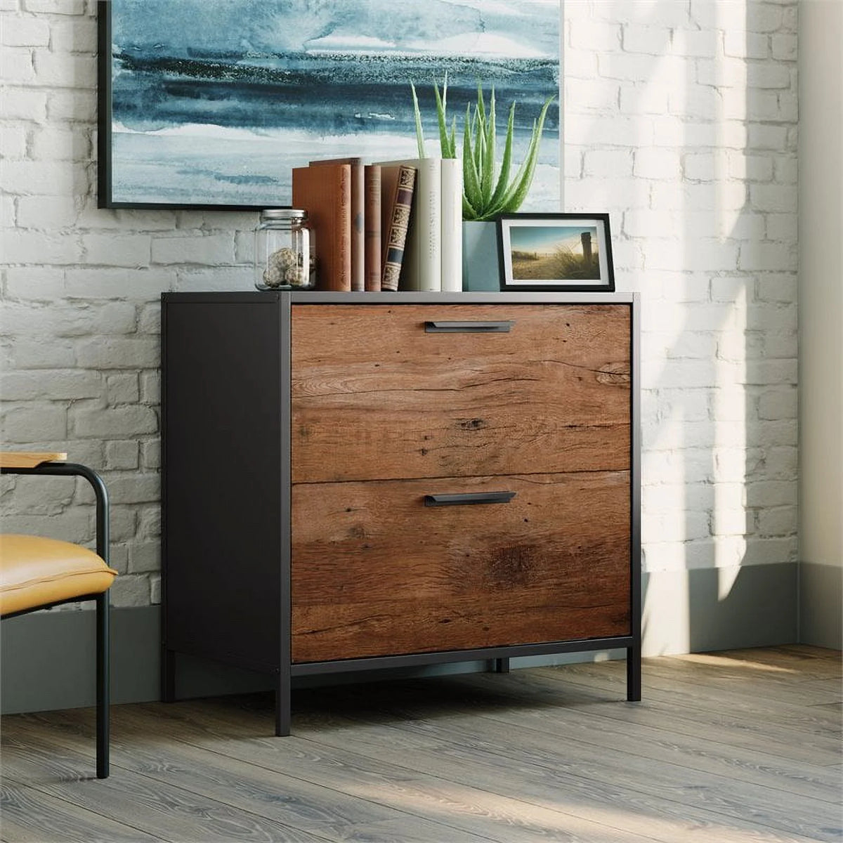 Engineered Wood Lateral File Cabinet W8199