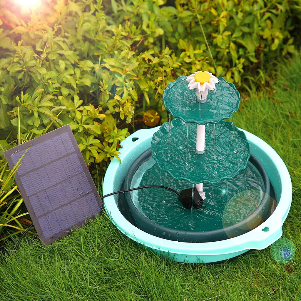 3 Tiered Bird Bath with 3.5W Solar Pump Z4731