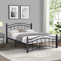 Metal Bed Frame with Headboard and Footboard Full Size V75616