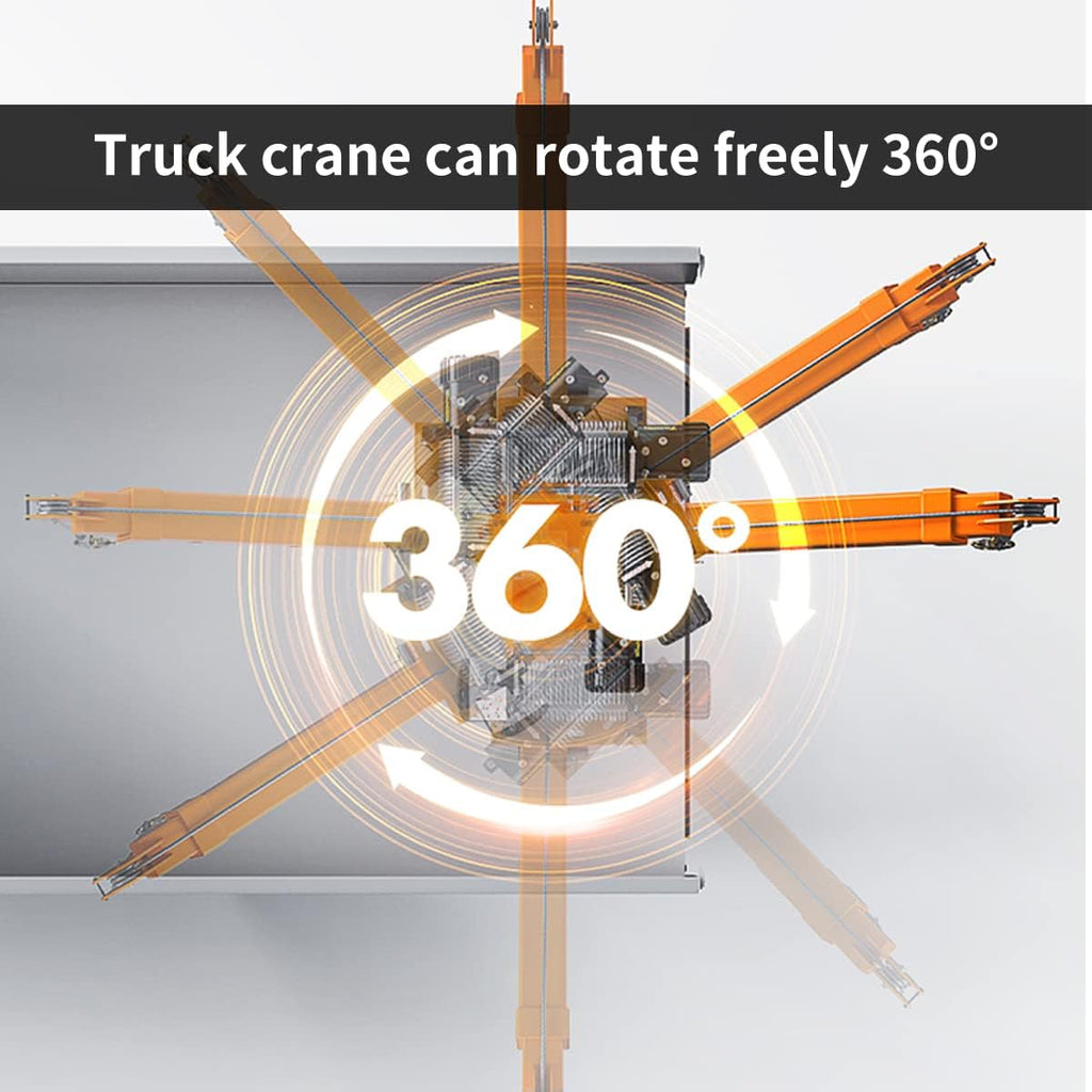 1100lb Folding Truck-Mounted Crane with Electric Winch 3500 lb 12V Painted Steel 360 Swivel W67688
