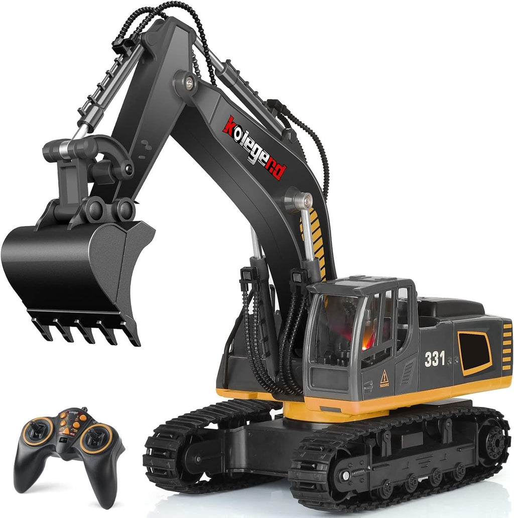 1/18 Scale RC Hydraulic Excavator Construction Vehicle with Lights D164139