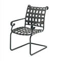 Patio Dining Armchair, Textured Black U7697