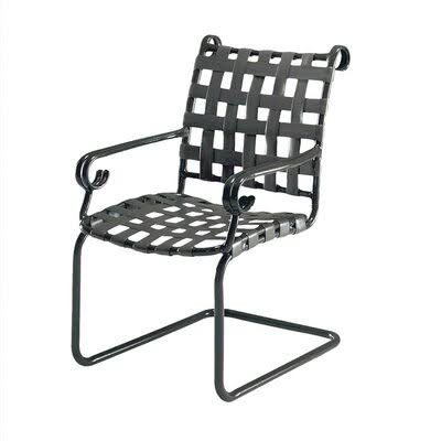 Patio Dining Armchair, Textured Black U7697