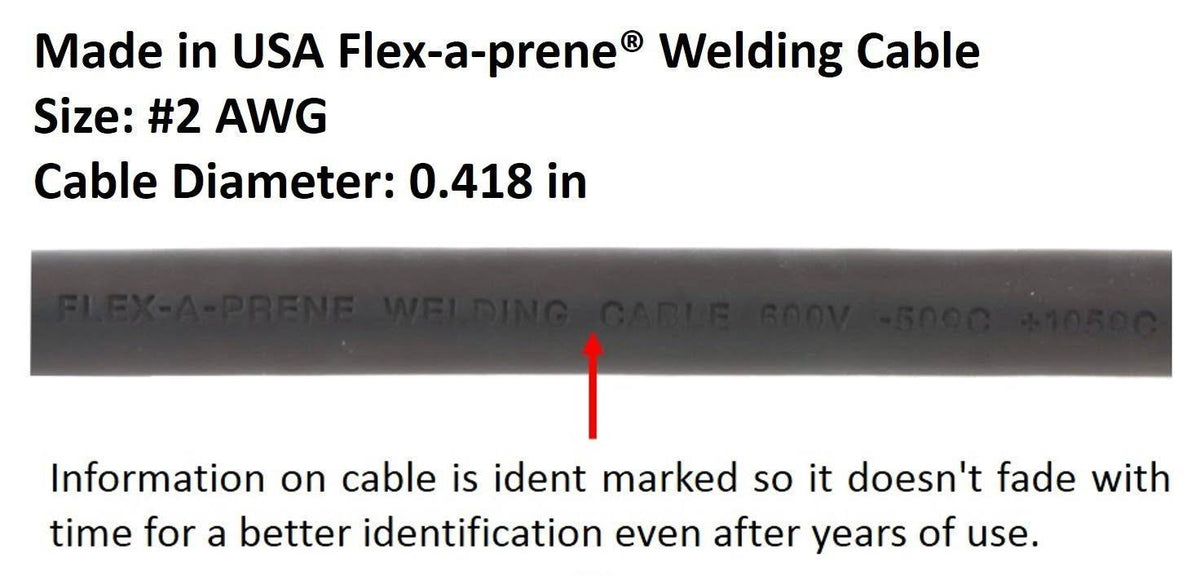 200 Amp Welding Ground Clamp Lead Assembly with Dinse Connector and #2 AWG Cable (75 Feet) A576009