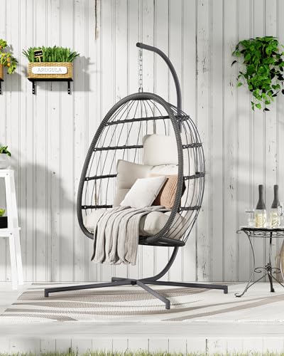 Hanging Egg Chair with Stand Cushion X443