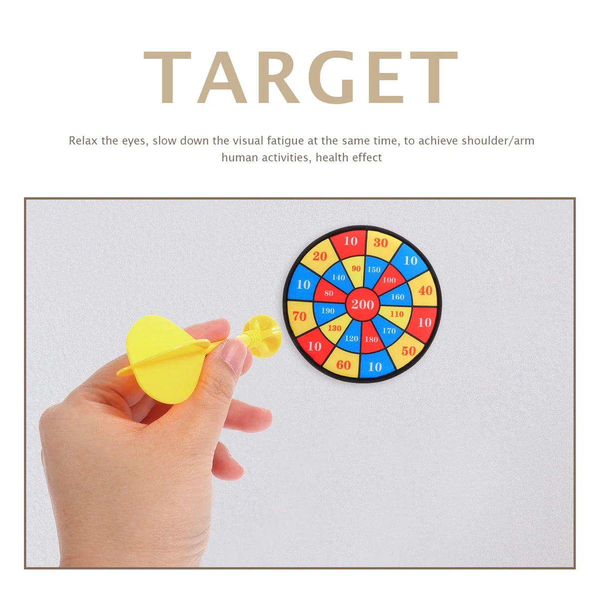 13Pcs Kids Sticky Target Darts Board Toys Z55954