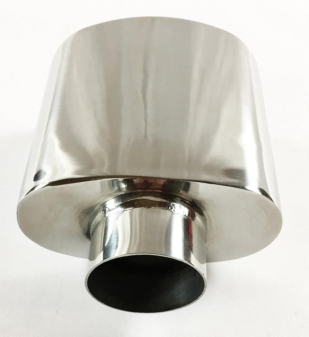 Double Wall Rolled Oval Stainless Steel Exhaust Tip Pack of 2 R670224