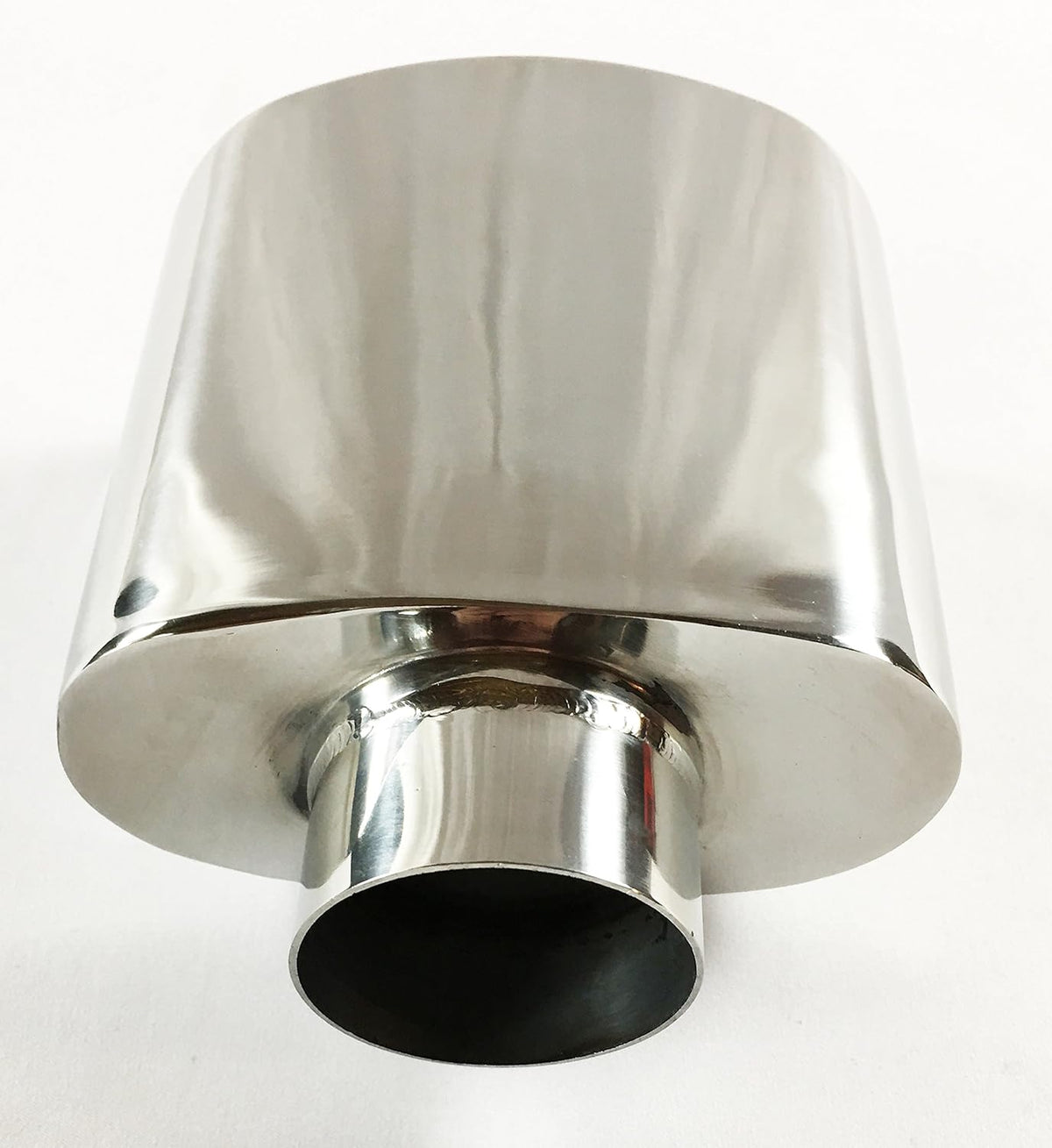 Double Wall Rolled Oval Stainless Steel Exhaust Tip Pack of 2 R670224