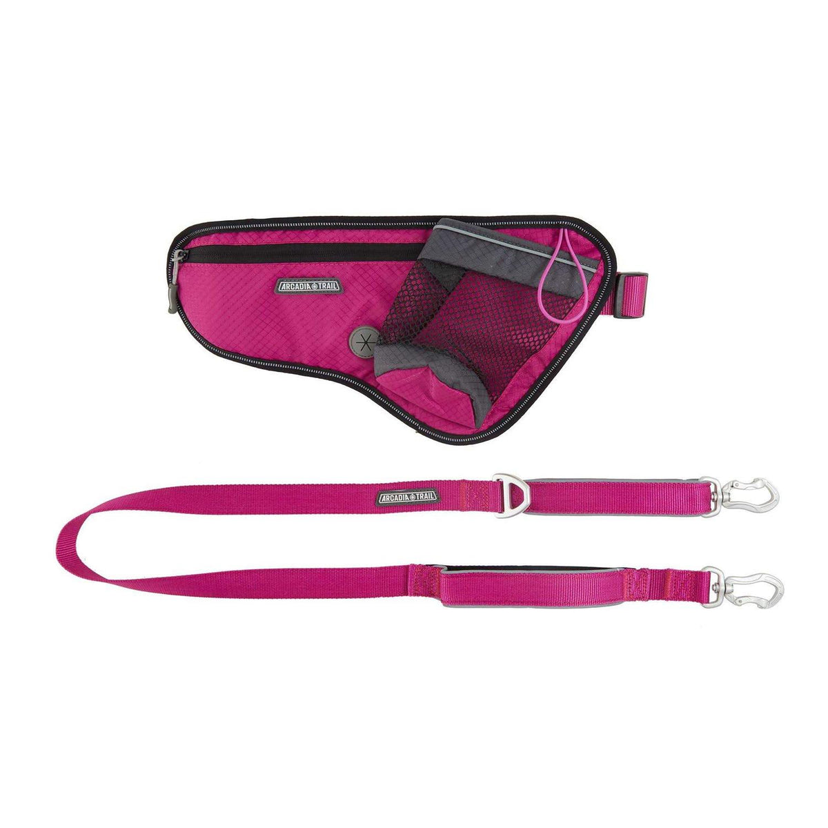 Hands-Free Dog Leash and Waist Belt Pouch N48213