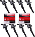 Set of 8 Ignition Coil and Motorcraft Spark Plug for Ford Lincoln Mercury 4.6L engines Pack of 2 O722