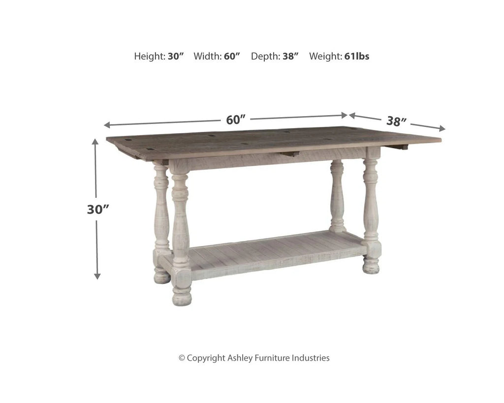 Gray/White Sofa Console Table U720