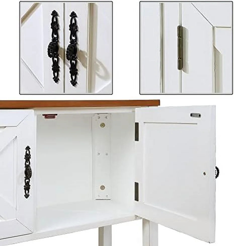 Console Table with 3 Cabinets and 1 Open P30014