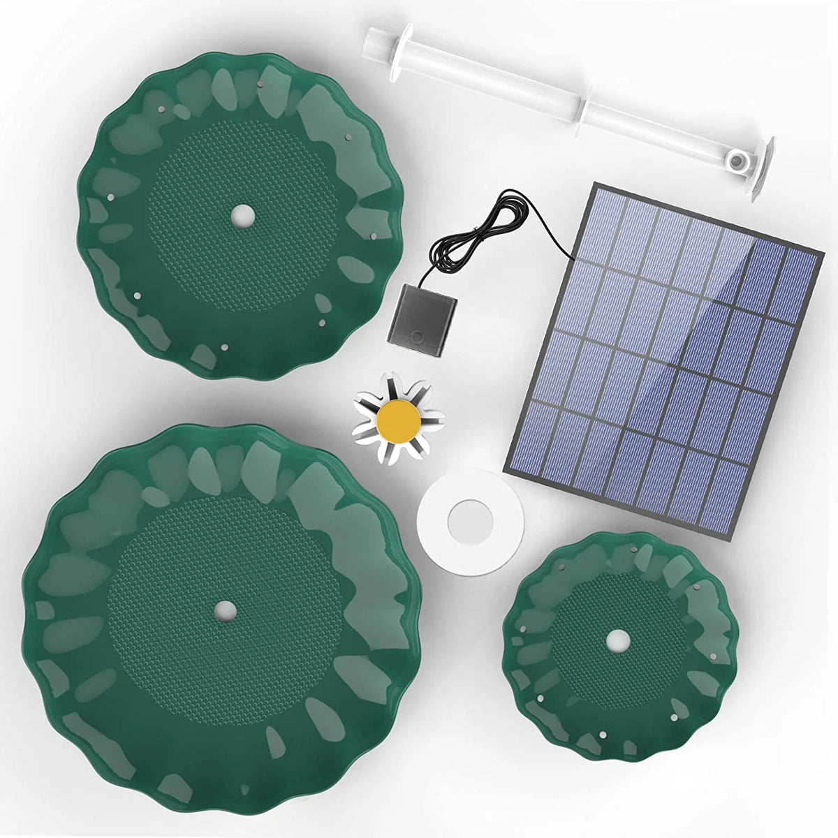 3 Tiered Bird Bath with 3.5W Solar Pump Z4731