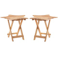 Wood Outdoor Folding Table Set of 2 C3604