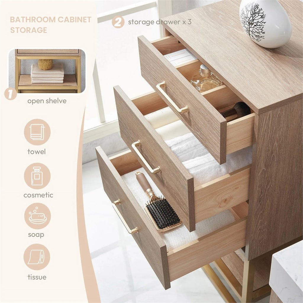 Oak Engineered Wood Storage Cabinet P8216