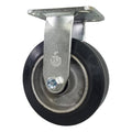 6x22 x 2x22 Mold on Rubber Aluminum Wheel Rigid Caster M622