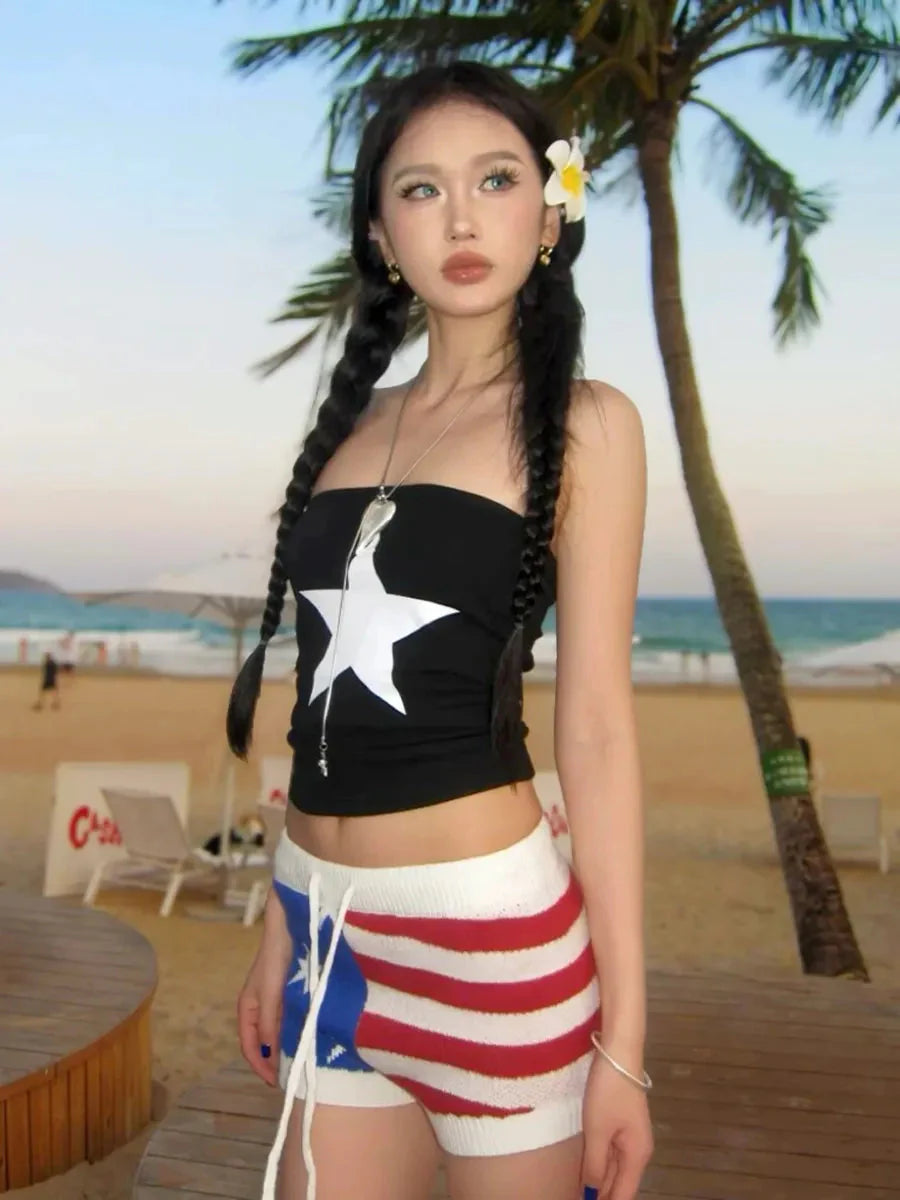 Star Pattern Shorts O188